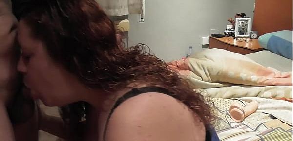  I catch my stepsister with a dildo and cum on her tits